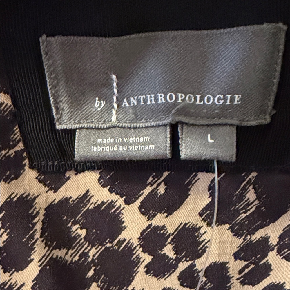 Anthropologie Brown Leopard Print Midi Dress - Picture 3 of 11